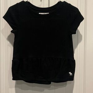 Abercrombie Kids Black Waffle Knit Top
